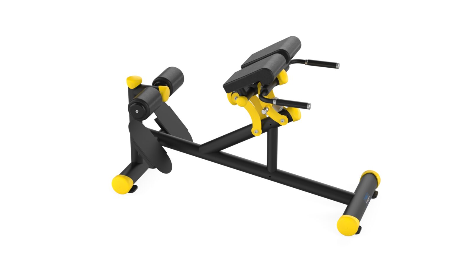 B360 Hyper Extension Black Yellow Black Leather B360 HYPER EXTENSION BENCH fitness makinesi