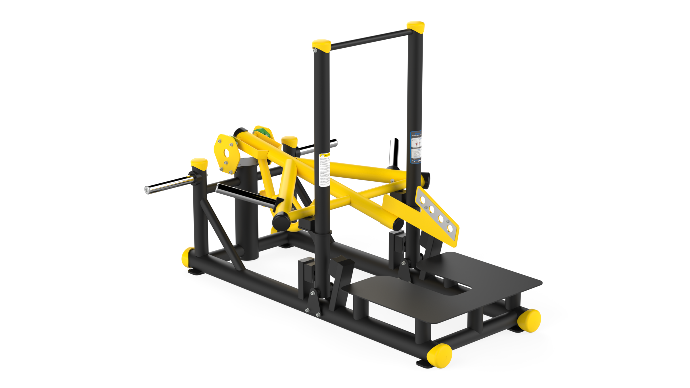 F210 Force Belt Squat Black Yellow f210 Forceline belt squat fitness makinesi