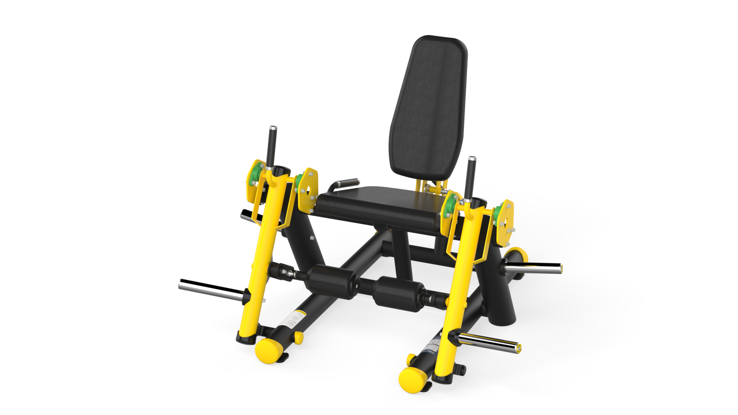 F70 Force Leg Extension Black Yellow Black Leather f70 Forceline leg extension fitness makinesi