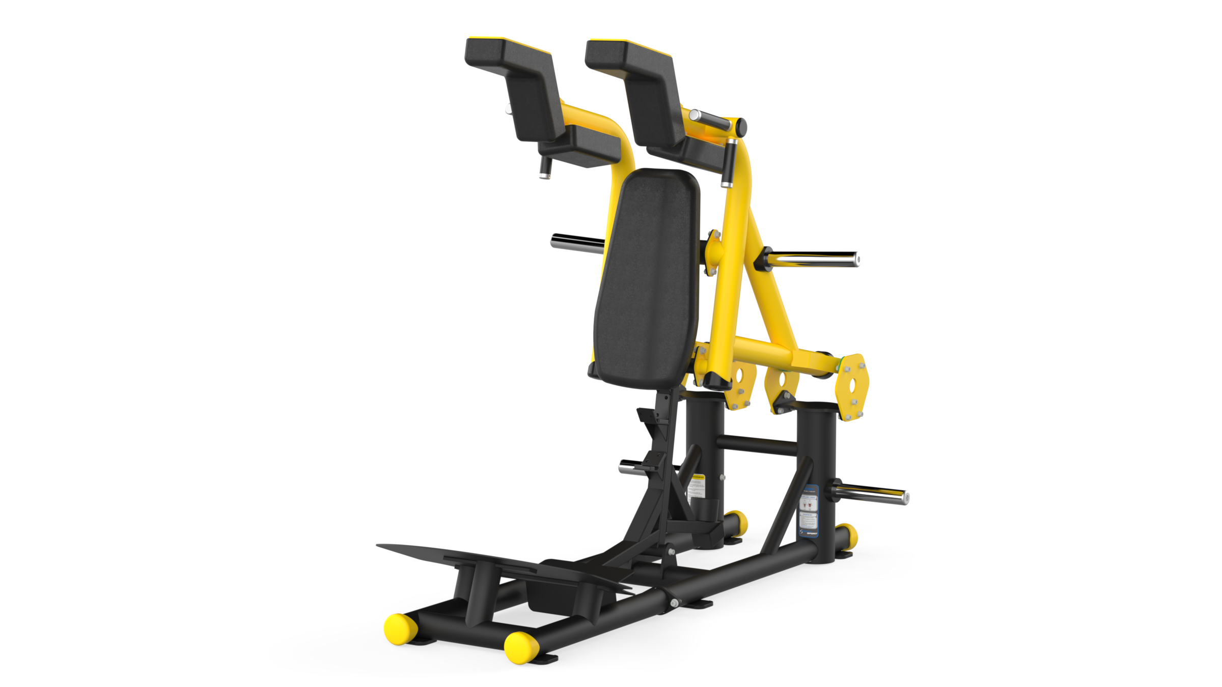 F230 Force V Squat Black yellow Black Leather F230 Forceline v squat makinesi